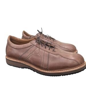Allen Edmonds VOYAGER Oxford Walking Shoe Sz 11 D Brown Premium Leather USA EUC